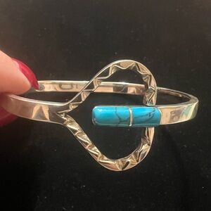 TAXCO 925 STERLING SILVER TURQUOISE BRACELET